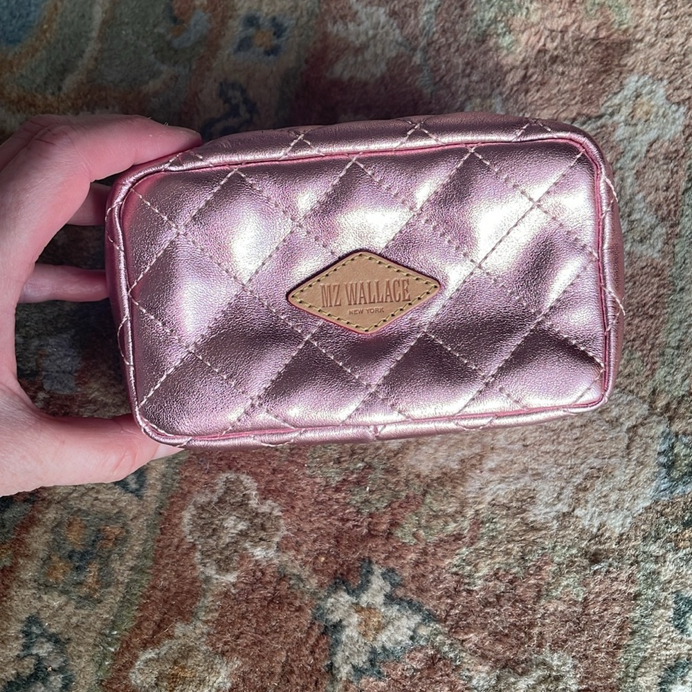 EUC MZ Wallace exclusive retro frame case rose metallic leather MZW